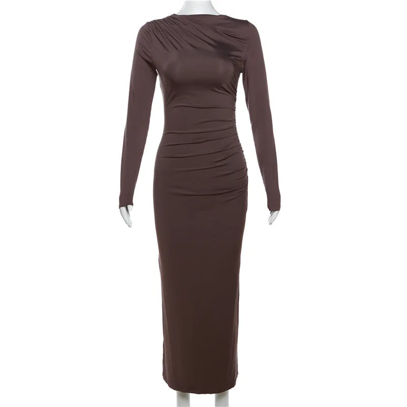 Fitted Shaping Maxi Dress - Noa
