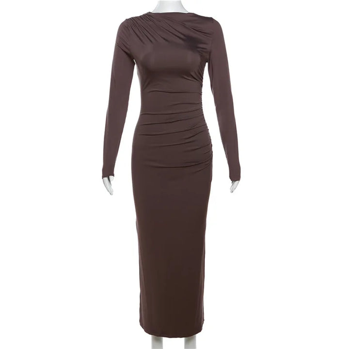 Fitted Shaping Maxi Dress - Noa