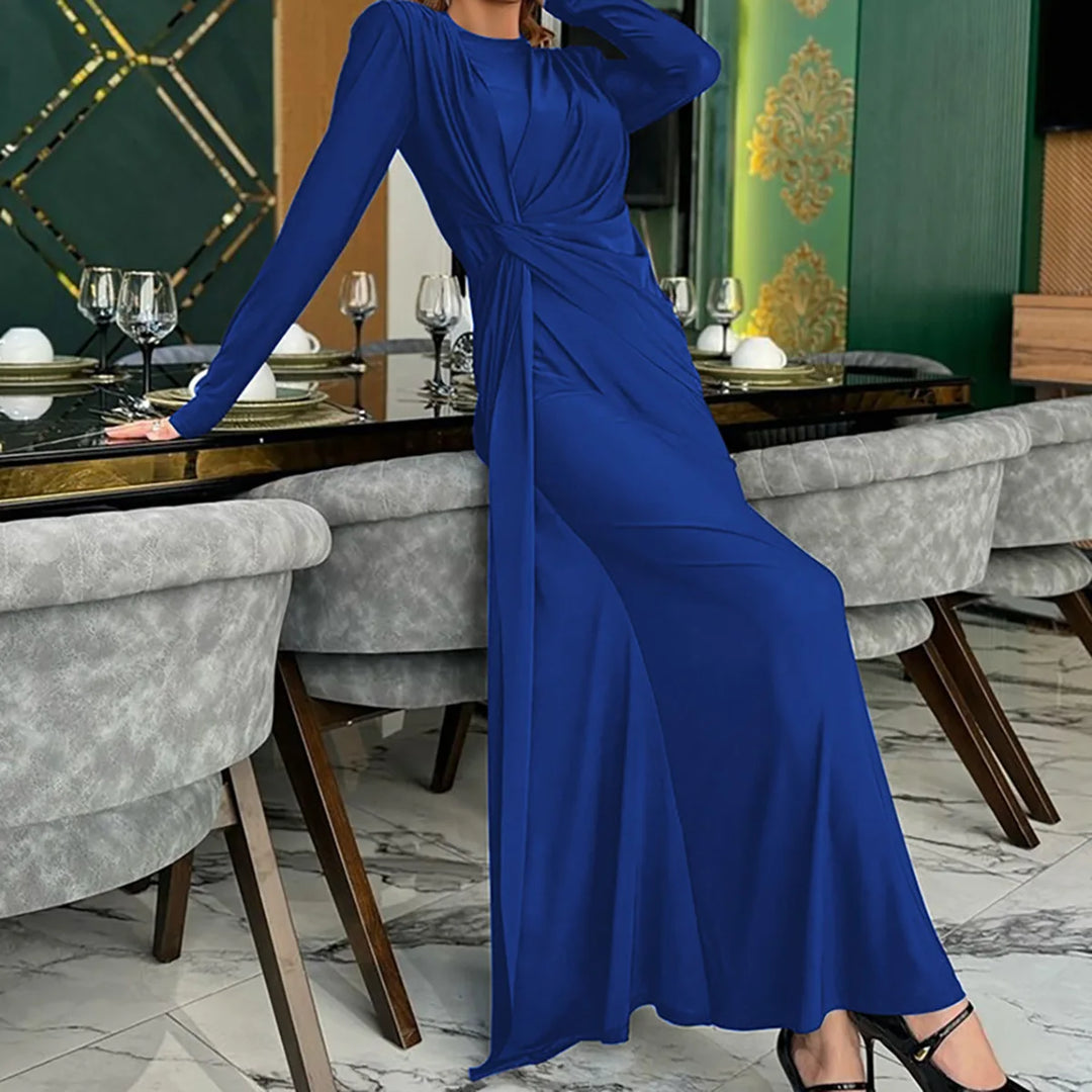 Maxi Dress with Pleated Detailing - Noelle