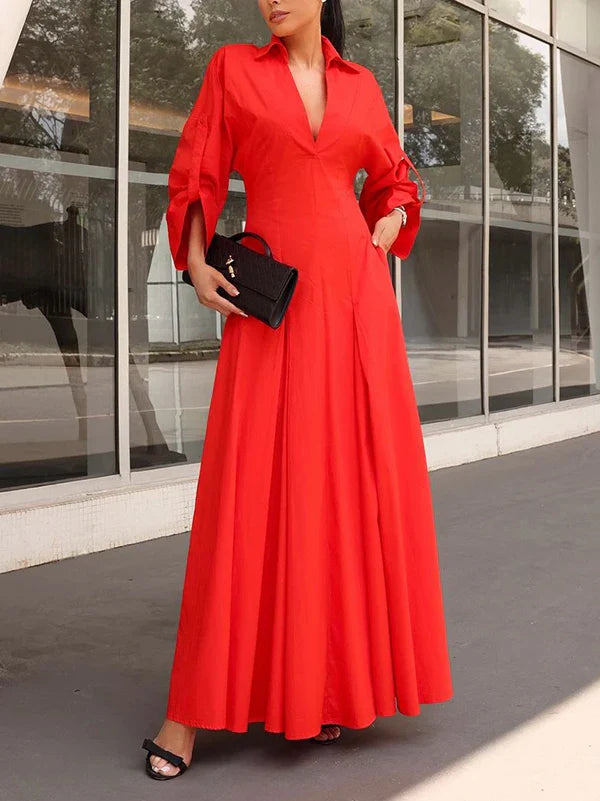 A-Line Dress with Casual Design - Hagar