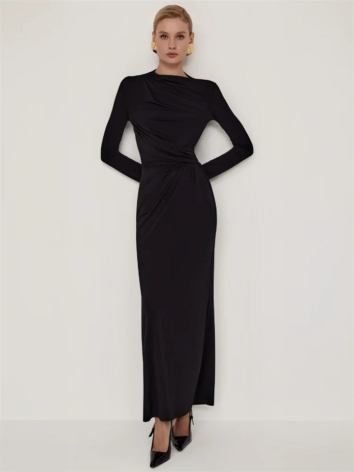 Maxi dress with ruching design - Elia