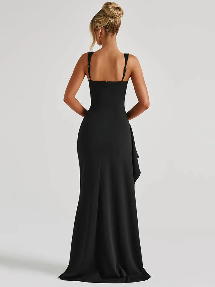 Elegant Maxi Dress with Slit Design - April