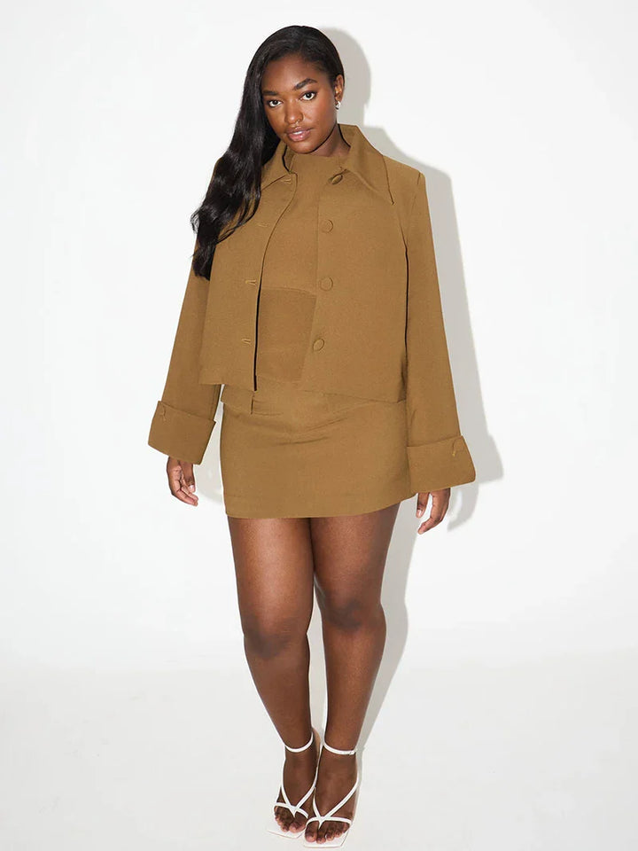 Two-piece tailored set: blazer and mini skirt - Moya
