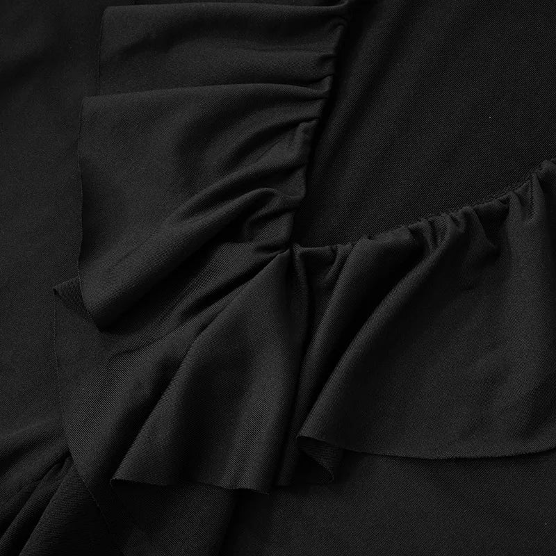 Mini dress with ruffle detail - ALINA