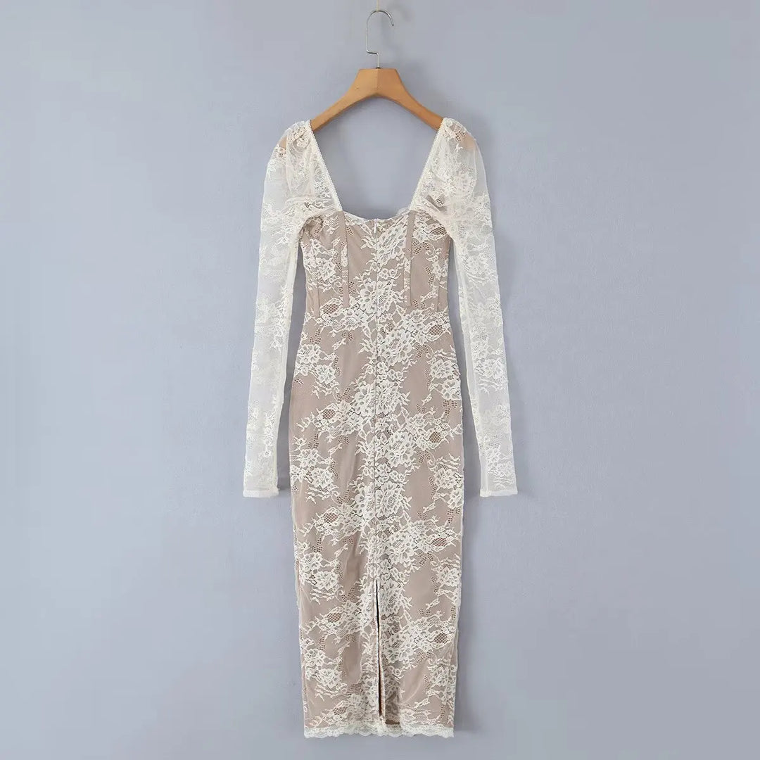 Midi Lace Dress - Elizabeth