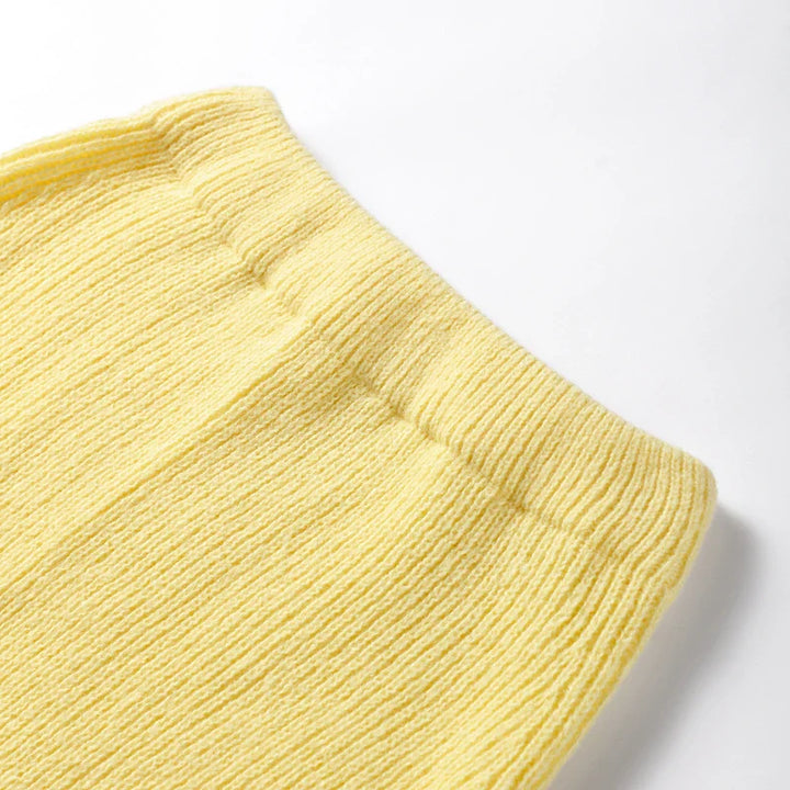 Two-piece knitted set with maxi skirt and tie-up top - Yamit