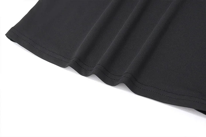 Tight Long Sleeve Shirt with Neck Tie - Penelope