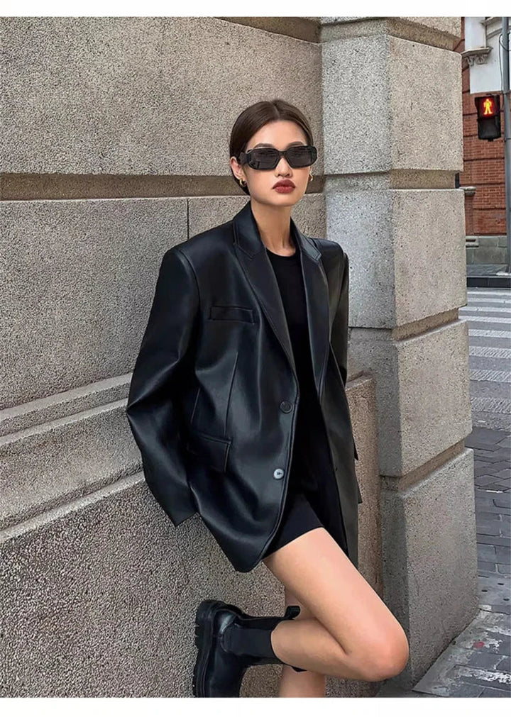 Tailored Leather Jacket - Rashal
