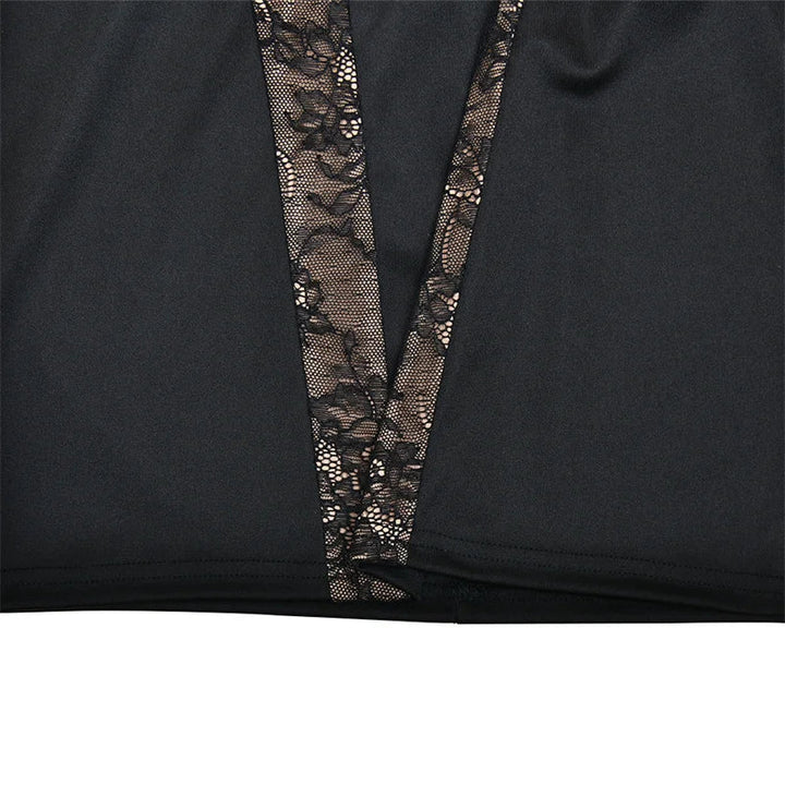 Mini dress with a lace design - Lana