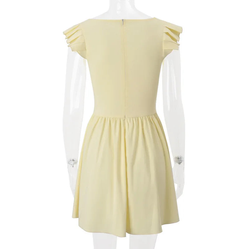 A-line mini dress with vintage design - Amalia