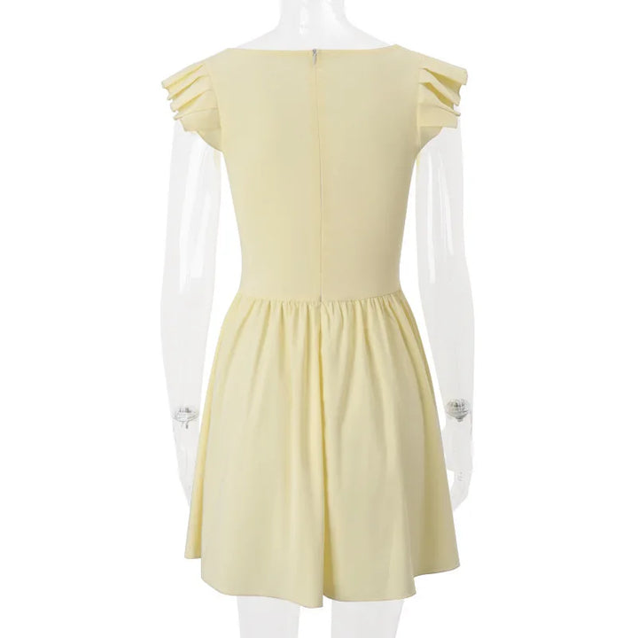 A-line mini dress with vintage design - Amalia