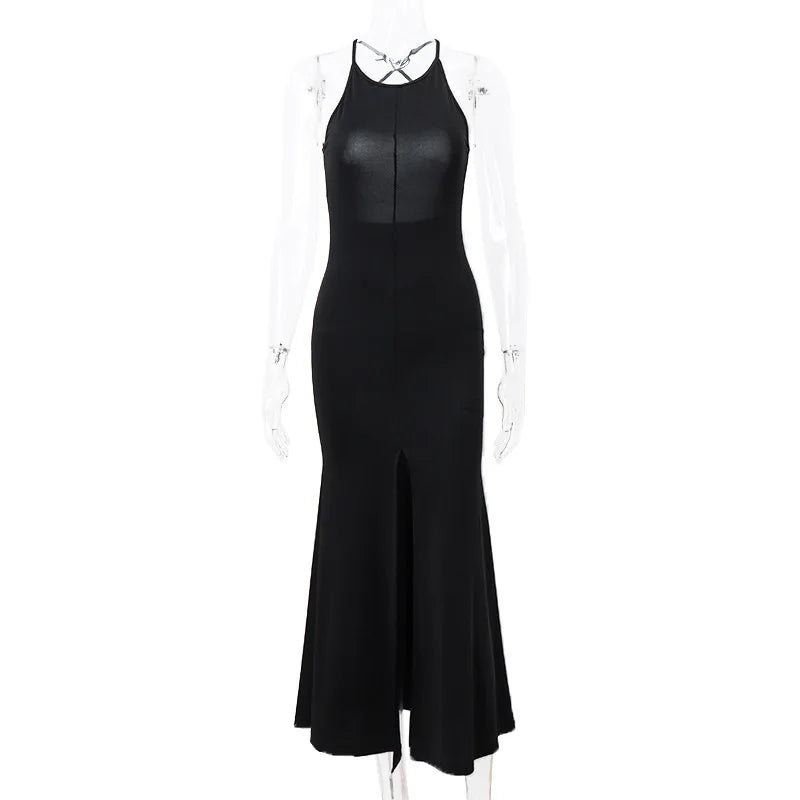 Maxi Dress with Deep Slit - Irina