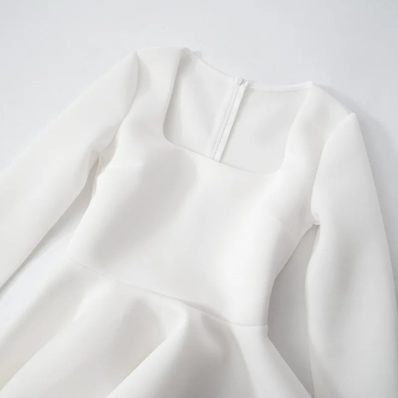 A-Line Mini Dress in Babydoll Style - Noga