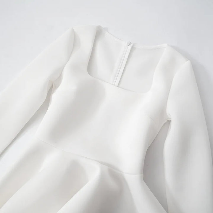 A-Line Mini Dress in Babydoll Style - Noga
