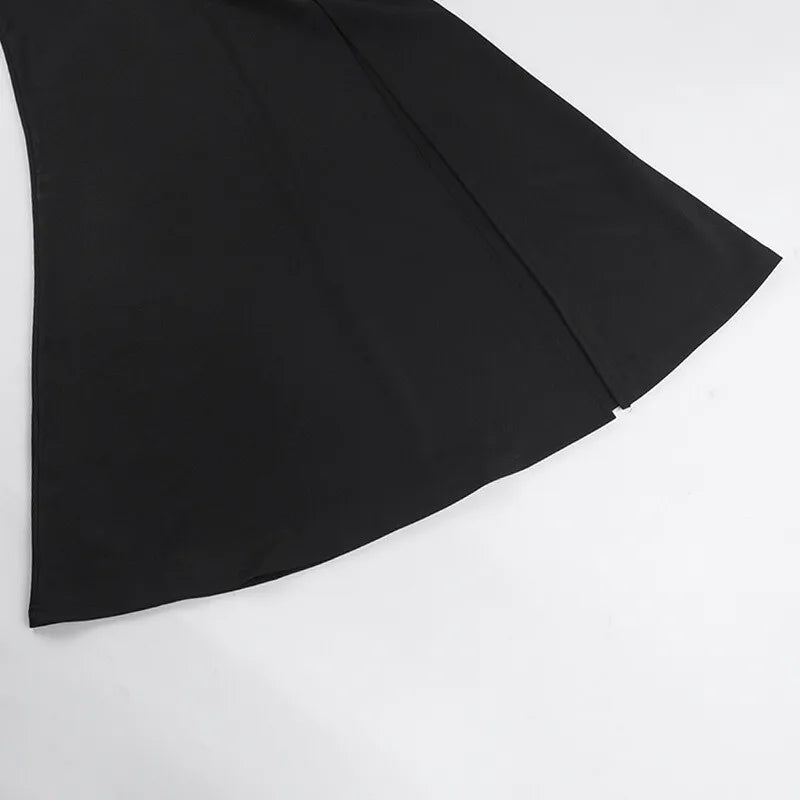 Maxi Dress with Slit and Lace Sleeves - Clarissa