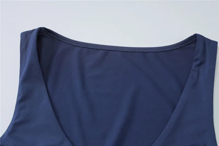 Basic fitted mini dress with ruching design - LIV
