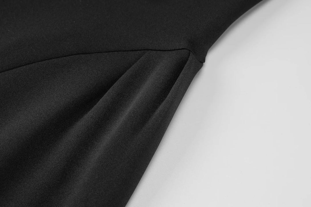 Midi A-Line Dress with Off-Shoulder Design - Ronal
