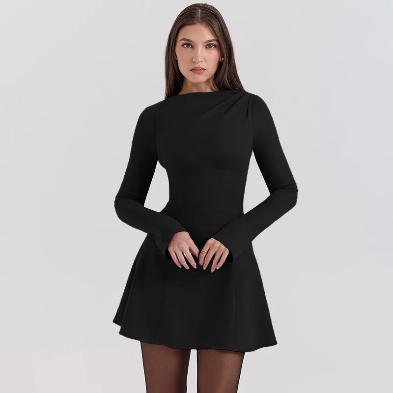 Winter A-Line Mini Dress - Shelly