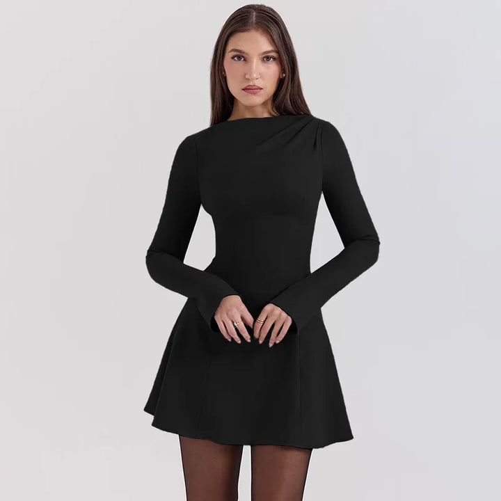 Winter A-Line Mini Dress - Shelly
