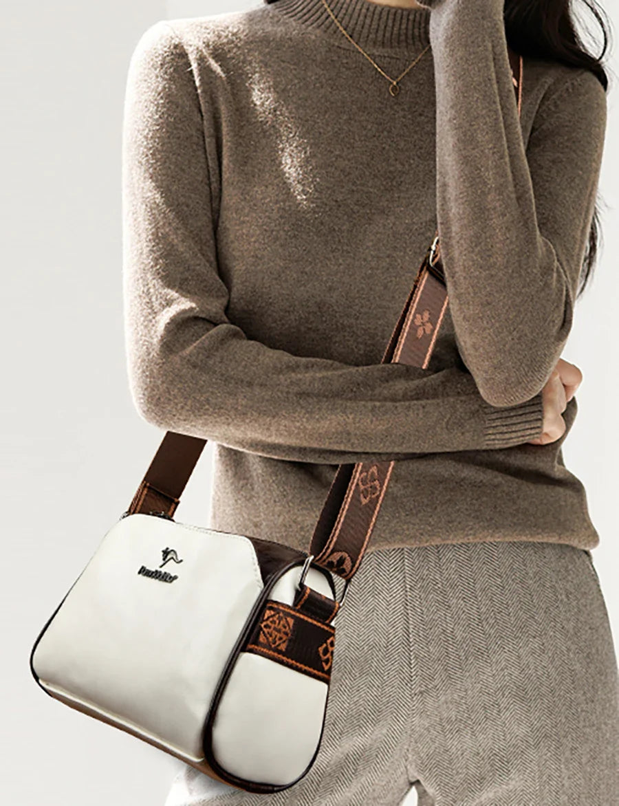 תיק דמוי עור בעיצוב רצועה