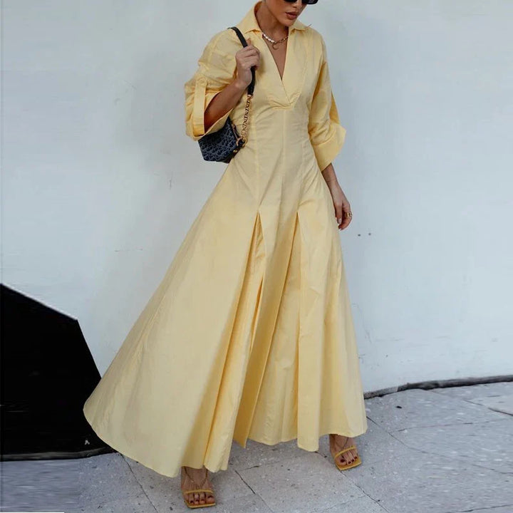 A-Line Dress with Casual Design - Hagar