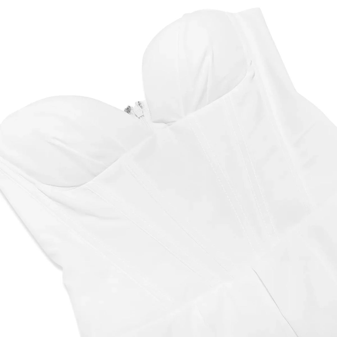Strapless Midi Dress with Pockets - Fanny