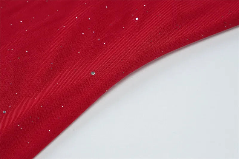 Mini sequin dress with asymmetric ruffle decoration - Kesem