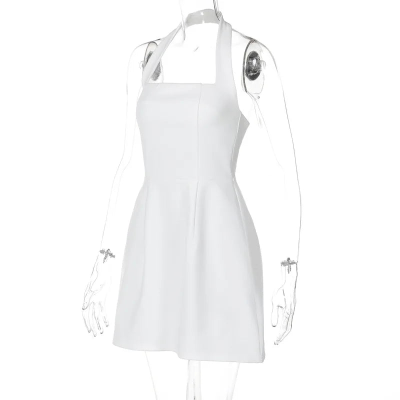 A-Line Mini Dress with Open Back - Naomi