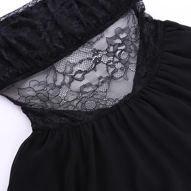 Mini lace ruffle dress - Sanya