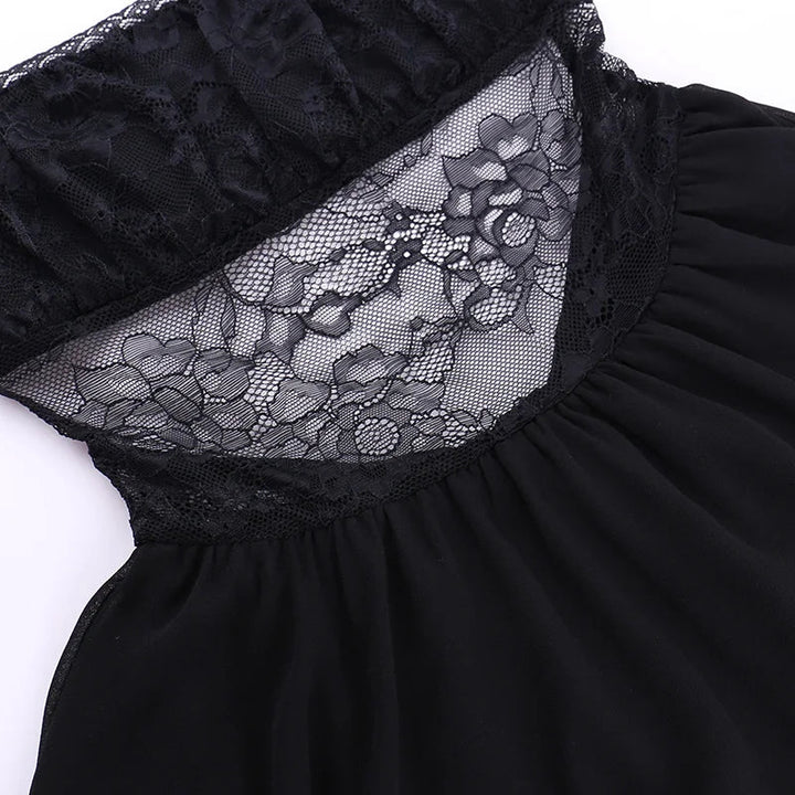 Mini lace ruffle dress - Sanya