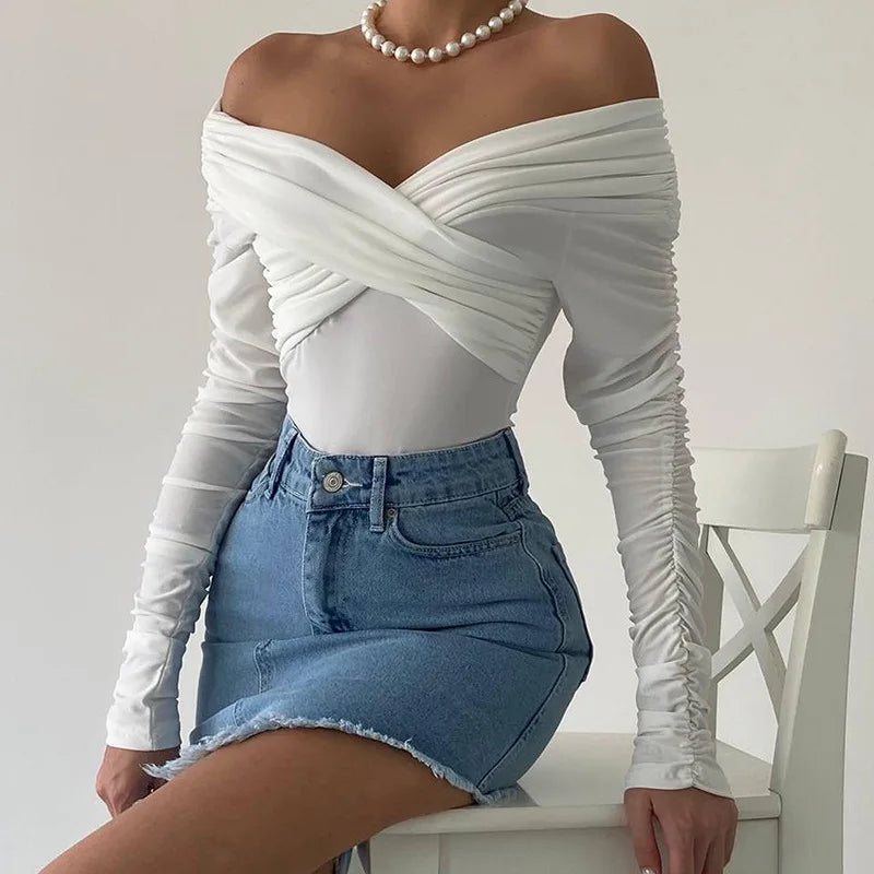 Fitted Bodysuit with Elegant Design - Leonora