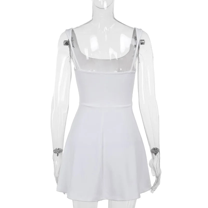 A-Line Mini Dress with Corset Design - Katya