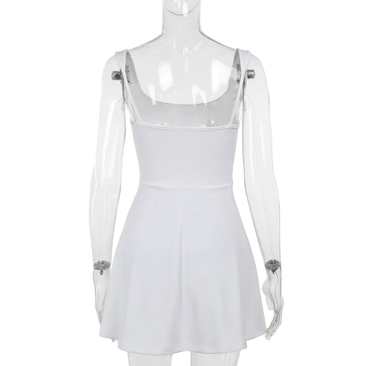 A-Line Mini Dress with Corset Design - Katya