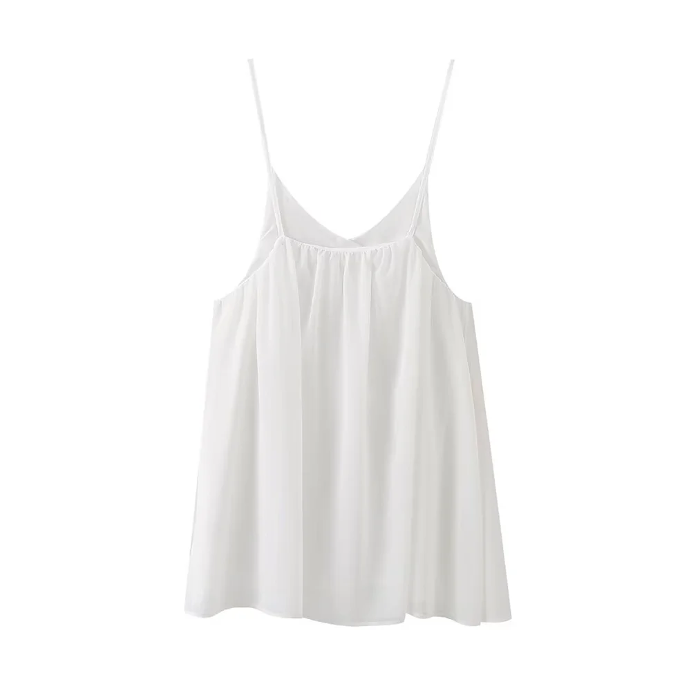 Ruffled Chiffon Mini Dress with Open Back - Penelope