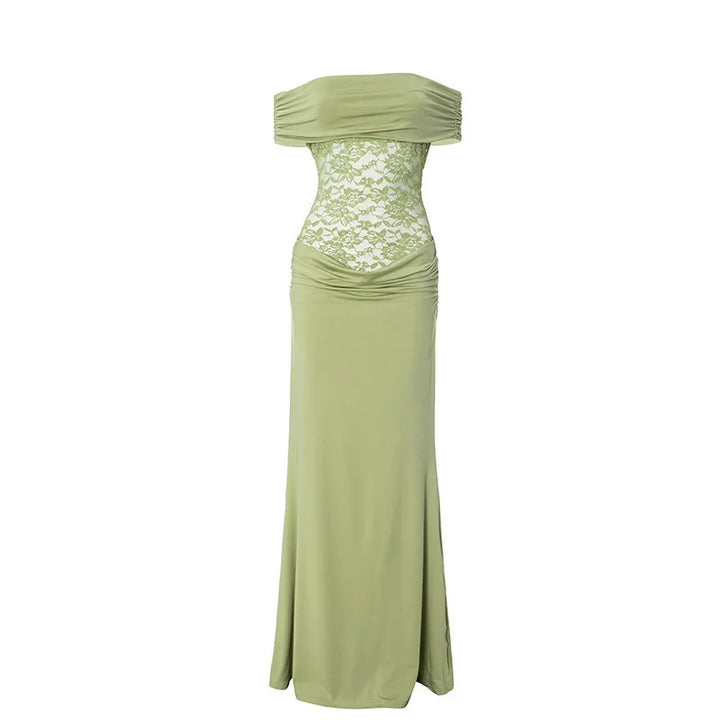 Off-shoulder lace maxi dress - Jessica