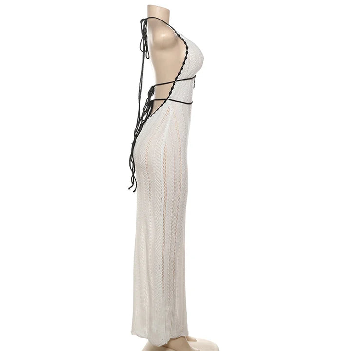 Knitted Beach Maxi Dress - Alyssa