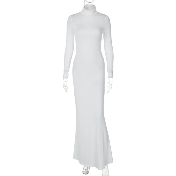 Modest Maxi Dress with Turtleneck - CALA