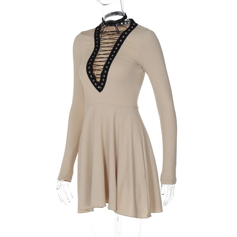 Tie Mini Dress - Dafna
