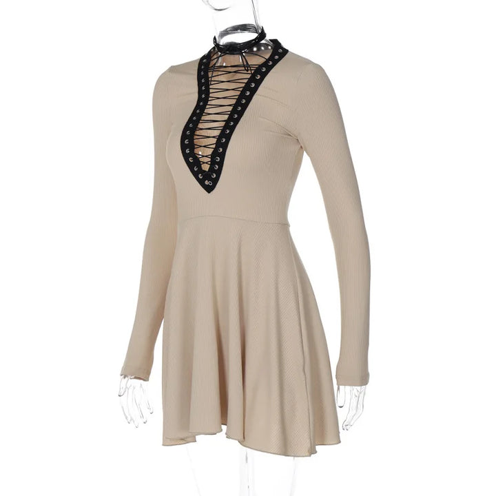 Tie Mini Dress - Dafna
