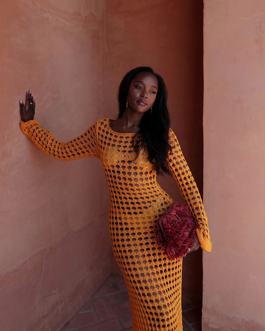 Maxi beach mesh dress - Sol