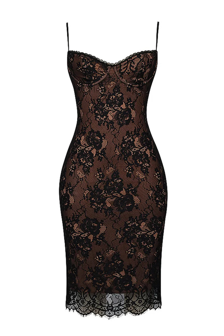 Lace Midi Dress - Lisa