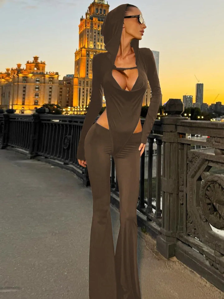 Pedal pushers jumpsuit with hat decoration STREET STYLE - Roxanne
