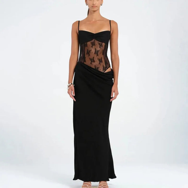 Maxi dress with lace decoration - Sherry