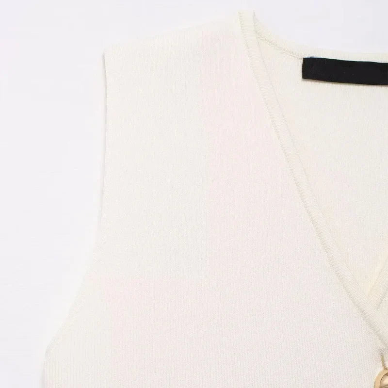 Elegant sleeveless sweater - Kori