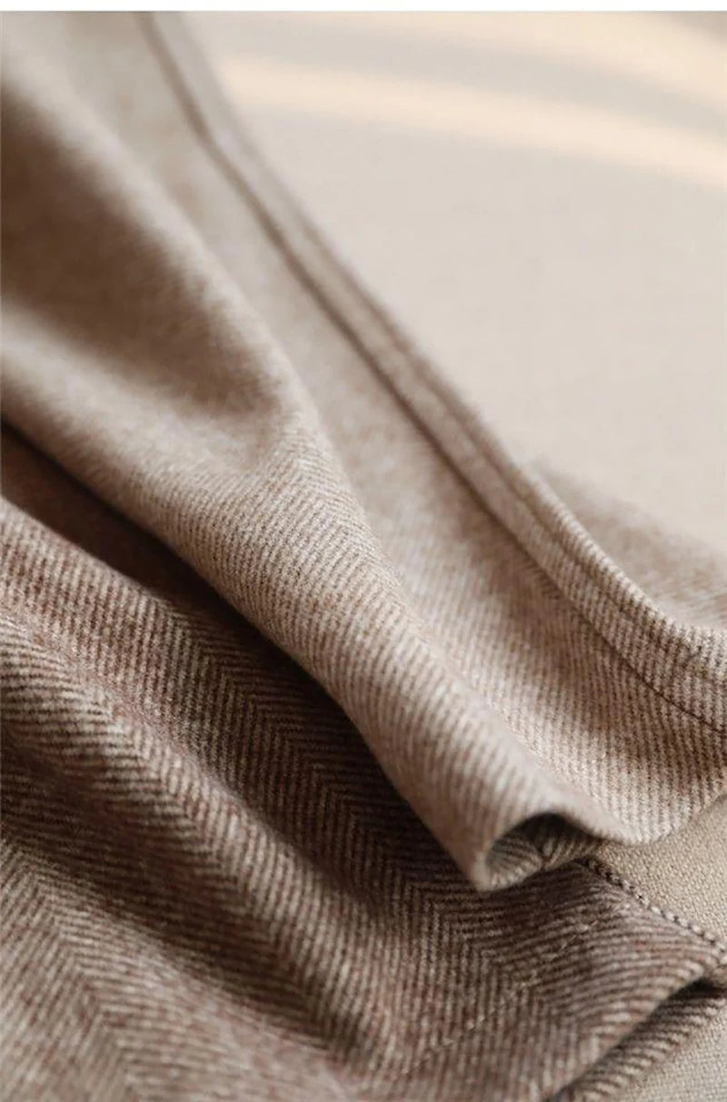Wool pencil pants
