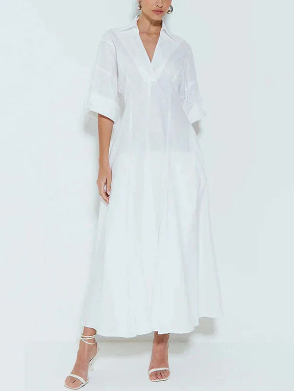 A-Line Dress with Casual Design - Hagar