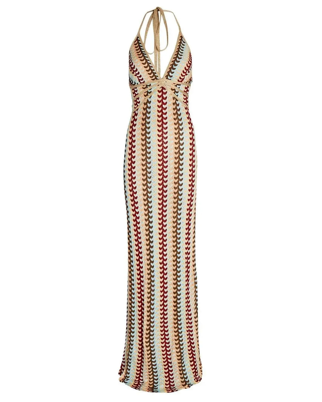 Colorful Knitted Maxi Dress - Nayeli