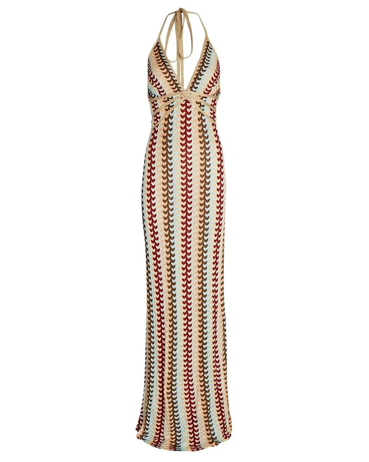 Colorful Knitted Maxi Dress - Nayeli