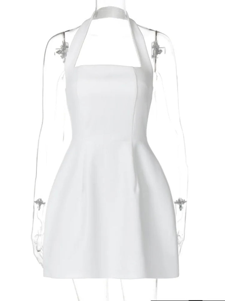 A-Line Mini Dress with Open Back - Naomi