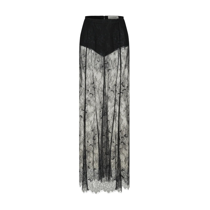 Elegant two-piece set strapless top and maxi lace skirt - Juline